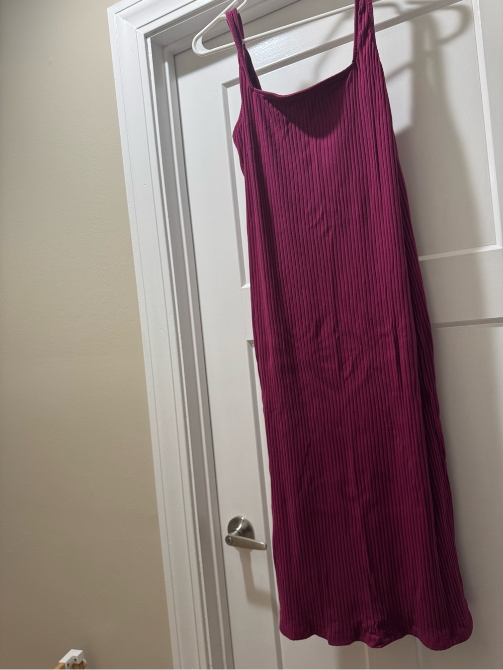 wild fable Sleeveless Ribbed Midi Dress in Plum